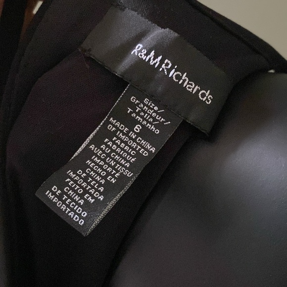 R&M Richards Black Sleeveless Halter Gown Dress - Picture 11 of 11